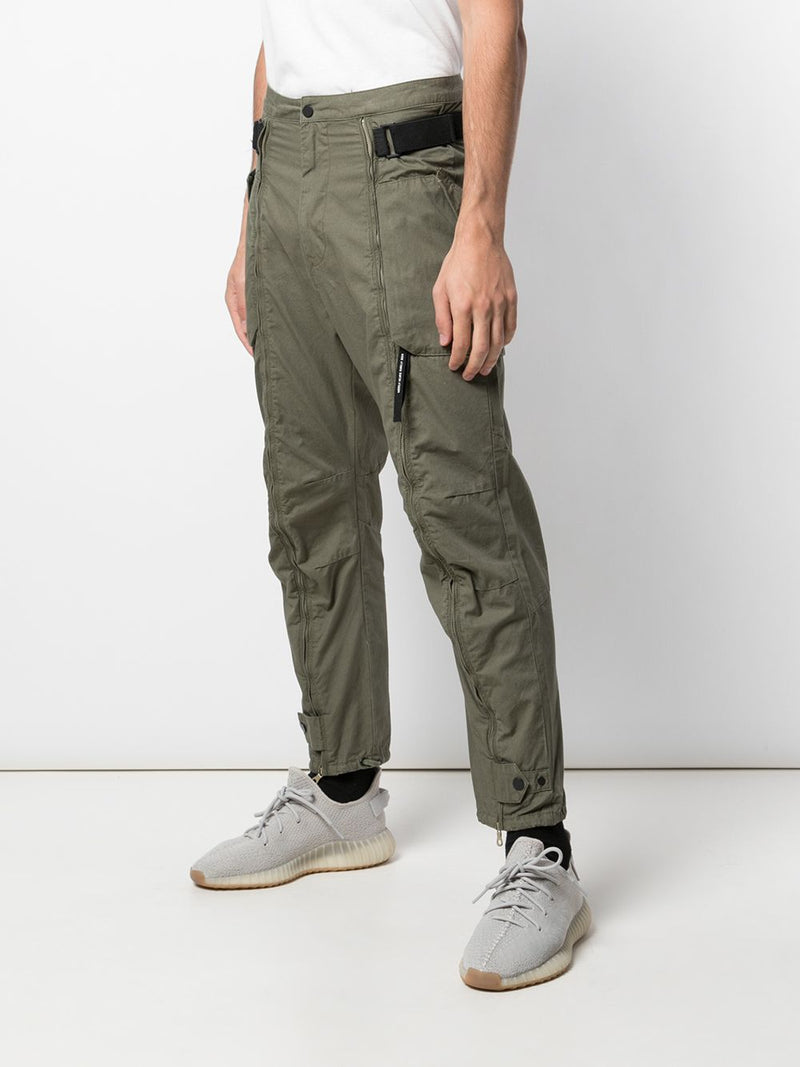 ZIP UP MILITARY CARGO PANT ARMY GREEN - Mostly Heard Rarely Seen