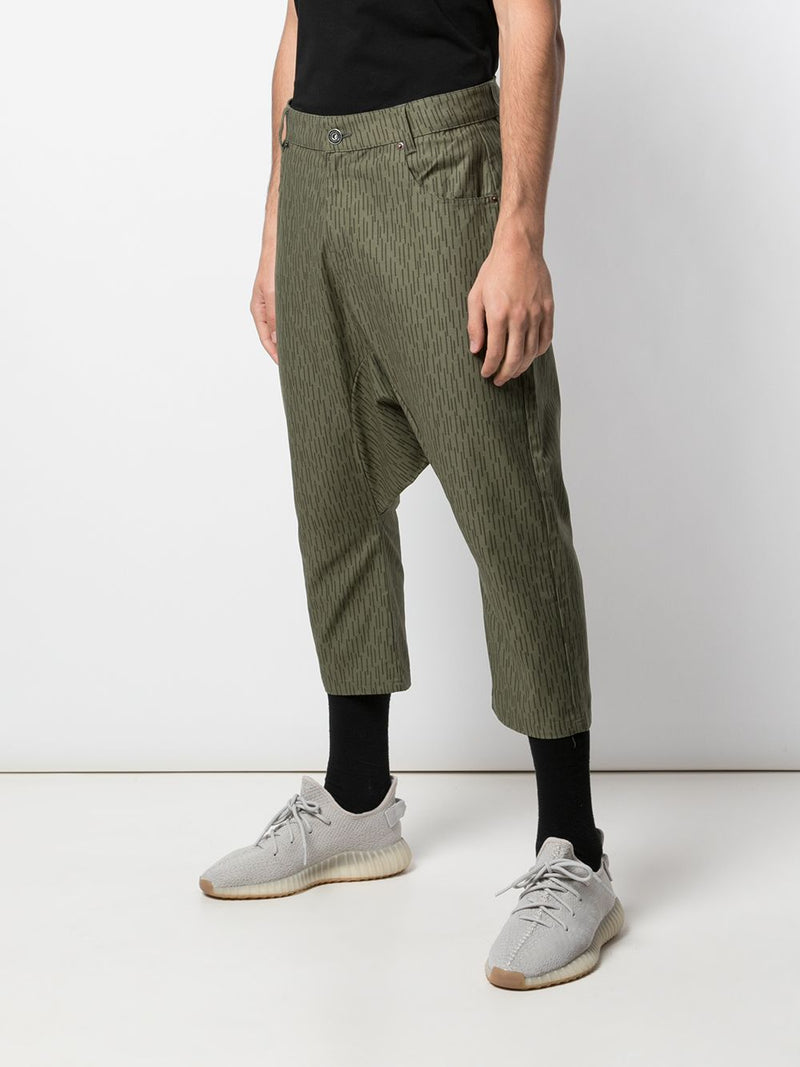 DOUBLE HAREM PANT ARMY GREEN BLACK - Mostly Heard Rarely Seen