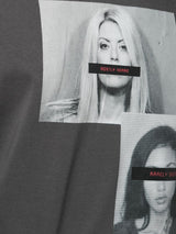 MUG SHOT TEE ON TEE DK GREY/BLACK - Mostly Heard Rarely Seen