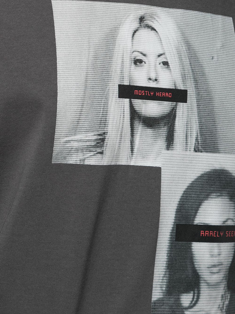 MUG SHOT TEE ON TEE DK GREY/BLACK - Mostly Heard Rarely Seen