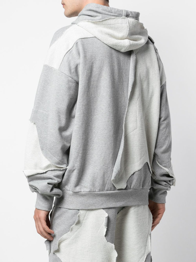CUT ME UP ZIP-UP HOODIE HEATHER GREY - Mostly Heard Rarely Seen