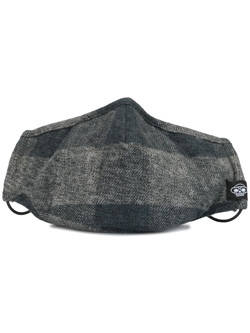 GREY CHECKER MHRS MASK - Mostly Heard Rarely Seen
