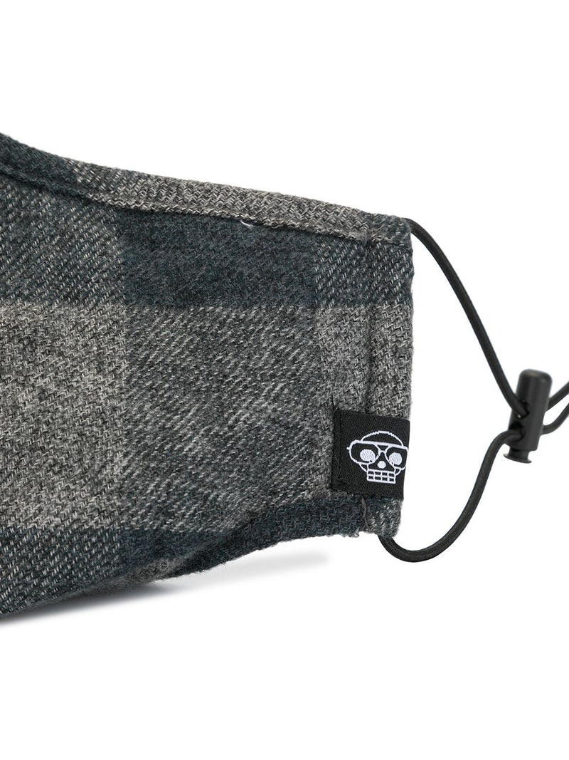 GREY CHECKER MHRS MASK - Mostly Heard Rarely Seen