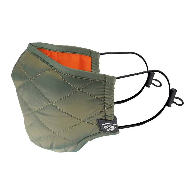ARMY GREEN MA-1 BOMBER QUILTED MASK - Mostly Heard Rarely Seen