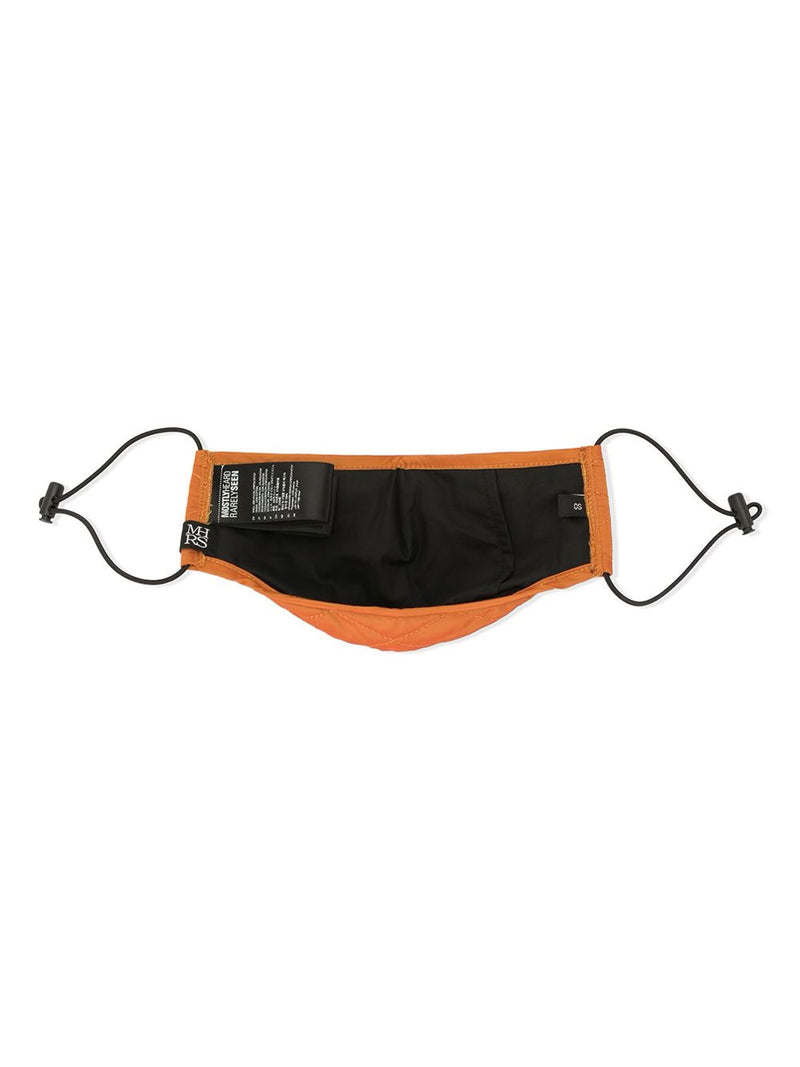 ORANGE MA-1 BOMBER QUILTED MASK - Mostly Heard Rarely Seen