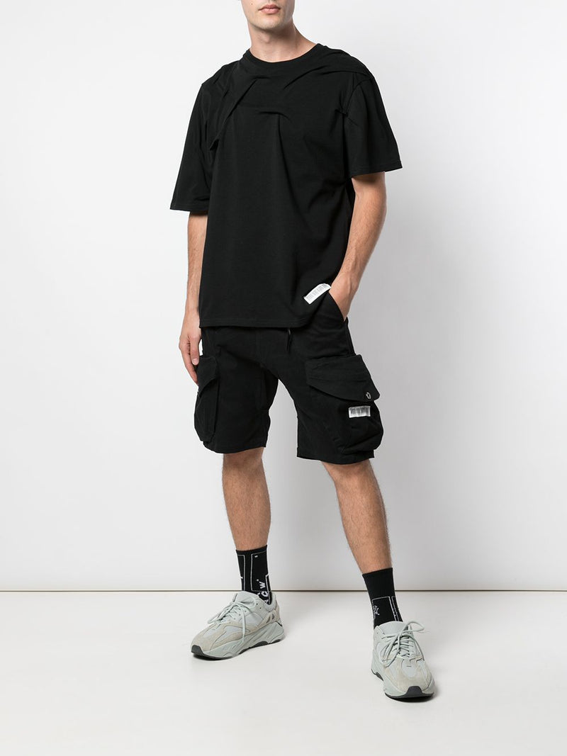CRINKLED TEE BLACK - Mostly Heard Rarely Seen