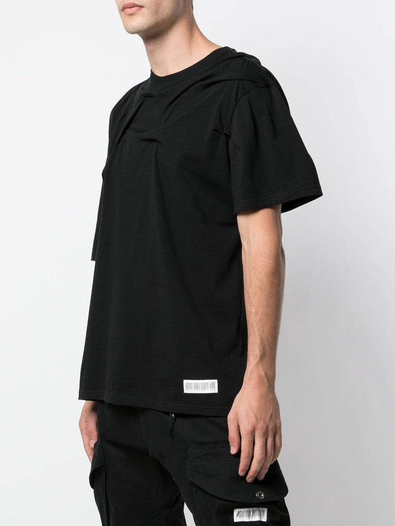 CRINKLED TEE BLACK - Mostly Heard Rarely Seen