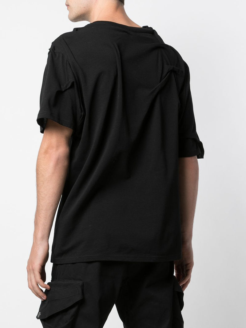 CRINKLED TEE BLACK - Mostly Heard Rarely Seen