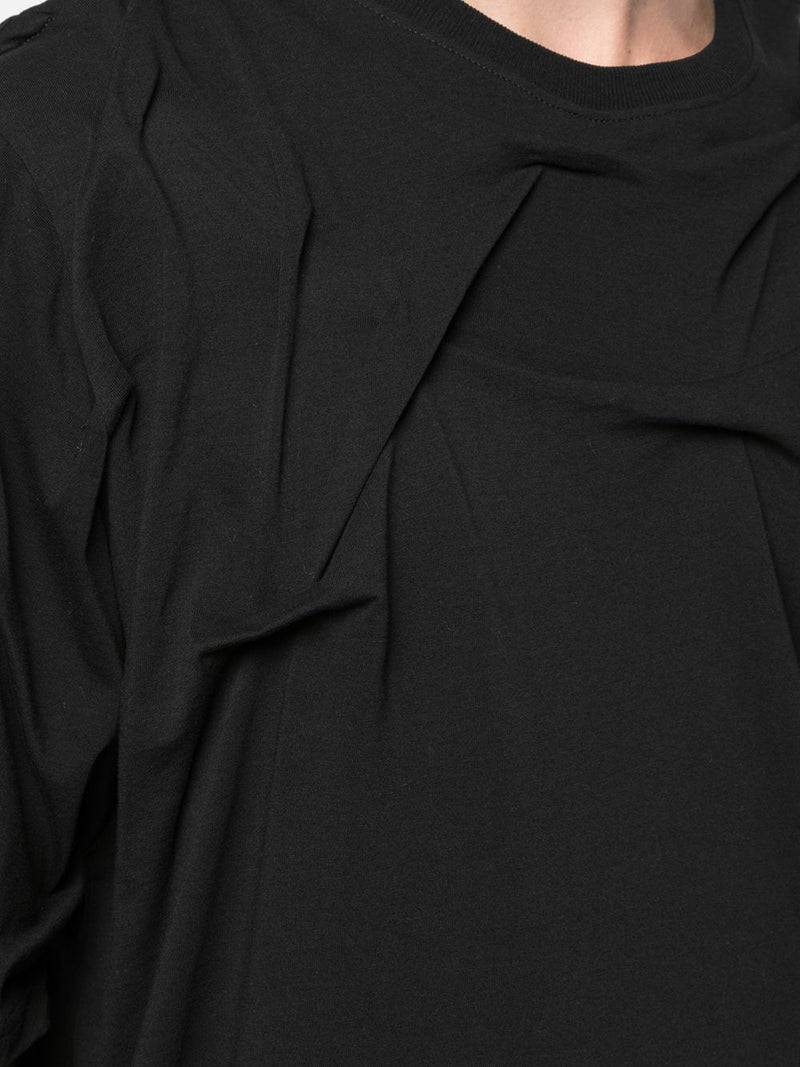 CRINKLED TEE BLACK - Mostly Heard Rarely Seen