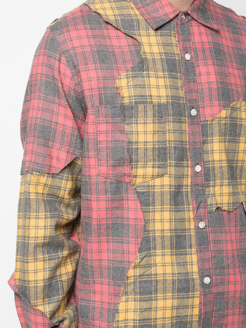 CUT ME UP PLAID SHIRT RED/YELLOW PLAID - Mostly Heard Rarely Seen