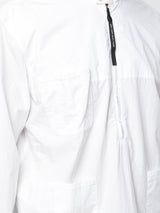 QUARTER ZIP UTILITY SHIRT OFF WHITE - Mostly Heard Rarely Seen