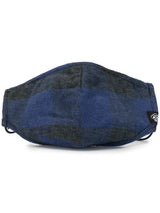 NAVY PLAID MHRS FACE MASK - Mostly Heard Rarely Seen