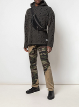 SLICED DENIM JEAN KHAKI/JUNGLE CAMO - Mostly Heard Rarely Seen