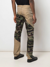 SLICED DENIM JEAN KHAKI/JUNGLE CAMO - Mostly Heard Rarely Seen
