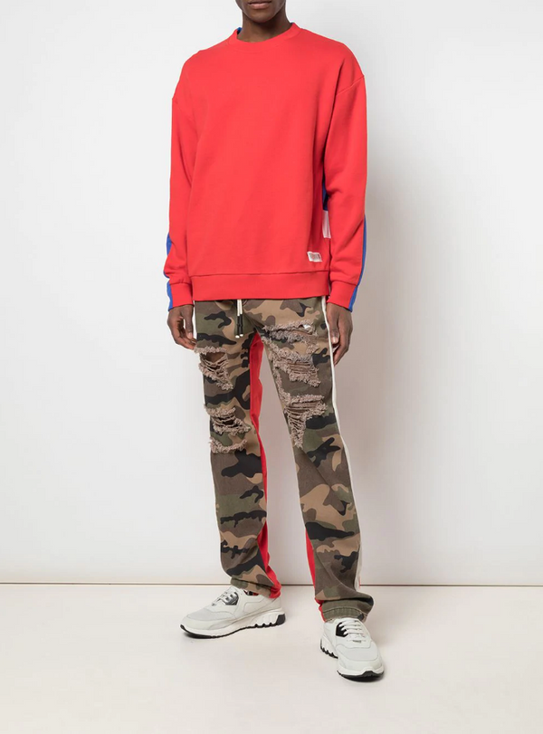 HALF AND HALF PANT JUNGLE CAMO/RED - Mostly Heard Rarely Seen