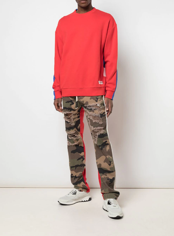 HALF AND HALF PANT JUNGLE CAMO/RED - Mostly Heard Rarely Seen