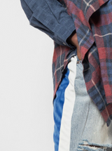 HALF AND HALF PANT BLUE DENIM/BLUE - Mostly Heard Rarely Seen