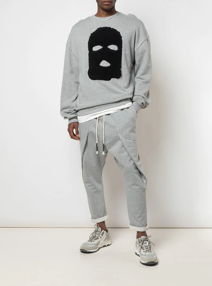 HIDE AND SEEK CREW NECK HEATHER GREY - Mostly Heard Rarely Seen