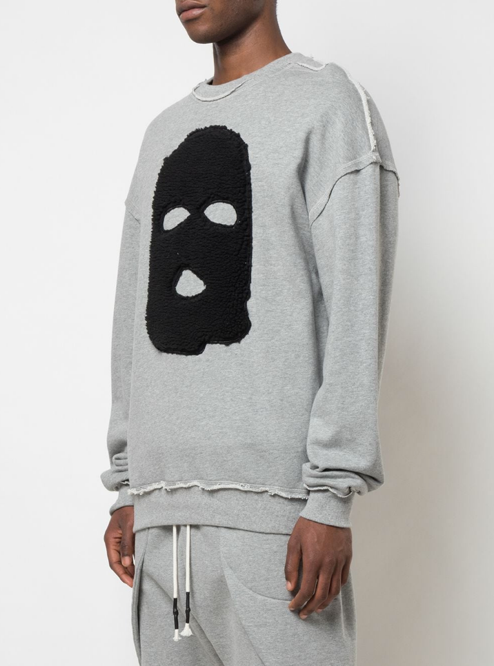 HIDE AND SEEK CREW NECK HEATHER GREY - Mostly Heard Rarely Seen