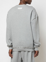 HIDE AND SEEK CREW NECK HEATHER GREY - Mostly Heard Rarely Seen