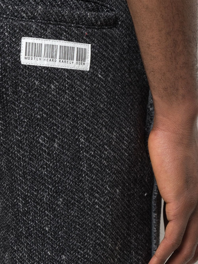 FRAYED JOGGERS HEATHER BLACK - Mostly Heard Rarely Seen