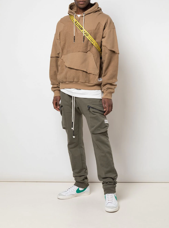 CUT ME UP DROP SHOULDER HOODIE CAMEL - Mostly Heard Rarely Seen