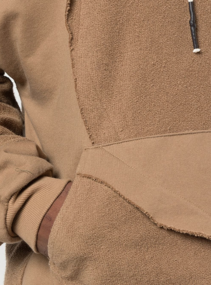 CUT ME UP DROP SHOULDER HOODIE CAMEL - Mostly Heard Rarely Seen