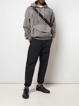 CUT ME UP DROP SHOULDER HOOIDE GREY - Mostly Heard Rarely Seen