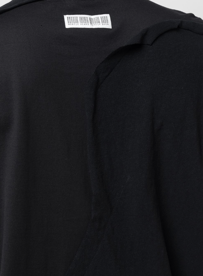 CUT ME UP DROP SHOULDER T-SHIRT BLACK - Mostly Heard Rarely Seen