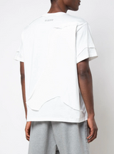CUT ME UP DROP SHOULDER T-SHIRT WHITE - Mostly Heard Rarely Seen