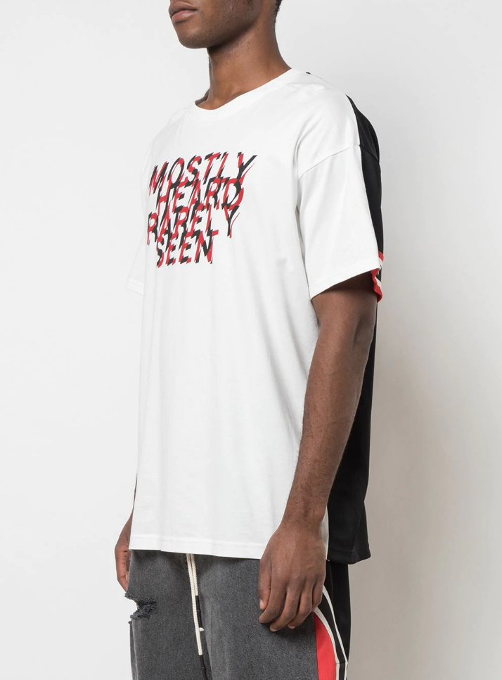 FANATIC CREW DROP SHOULDER T-SHIRT WHITE - Mostly Heard Rarely Seen