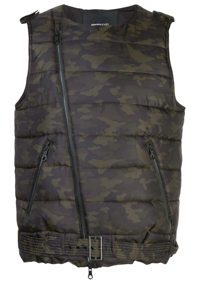 MOTO VEST GREEN CAMO - Mostly Heard Rarely Seen