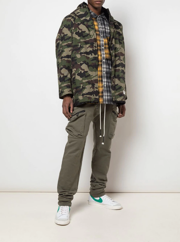 FUR LINED HOODED JACKET JUNGLE CAMO - Mostly Heard Rarely Seen