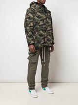 FUR LINED HOODED JACKET JUNGLE CAMO - Mostly Heard Rarely Seen