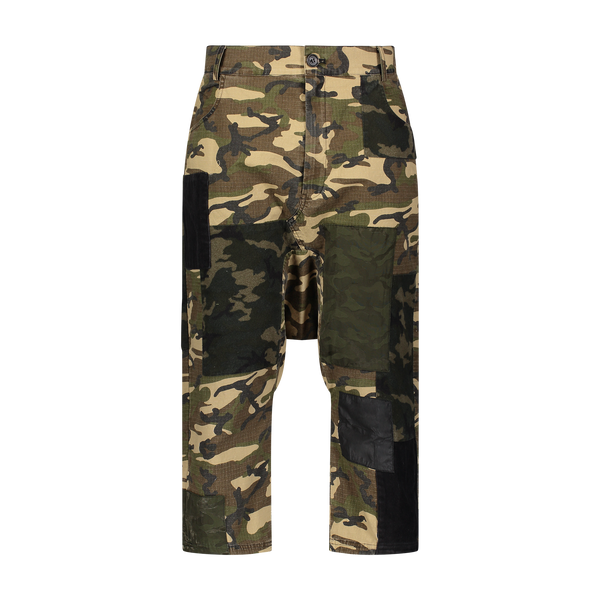 DOUBLE DROP PANT GREEN CAMO - Mostly Heard Rarely Seen