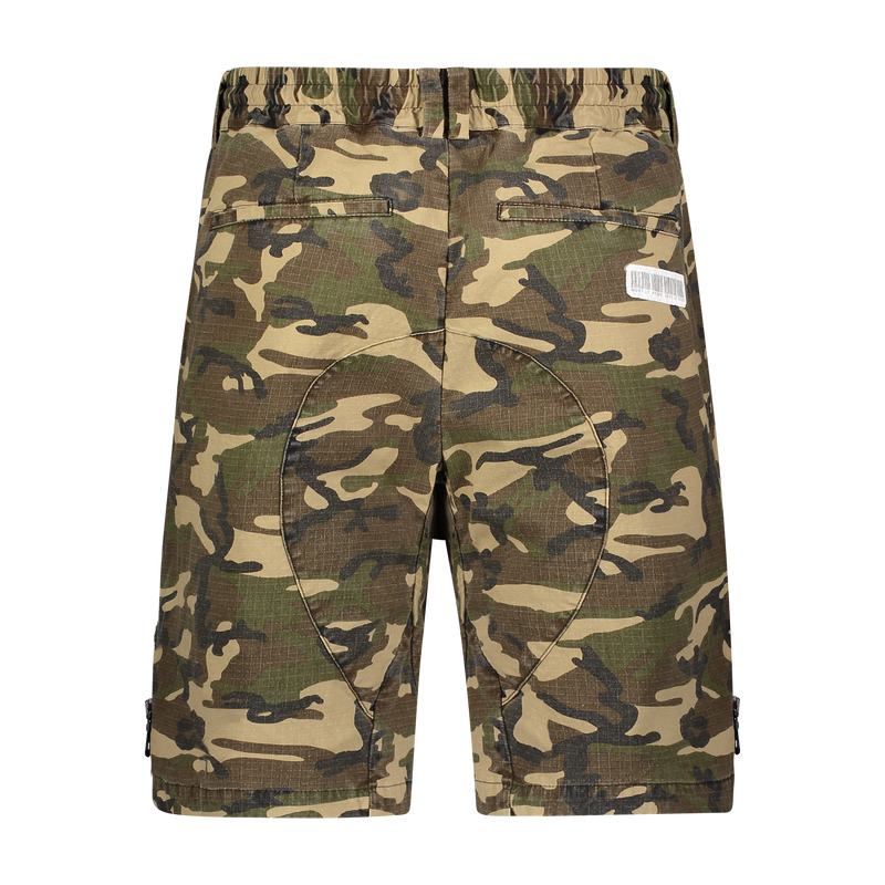 ZIPOFF CARGO SHORTS GREEN CAMO - Mostly Heard Rarely Seen
