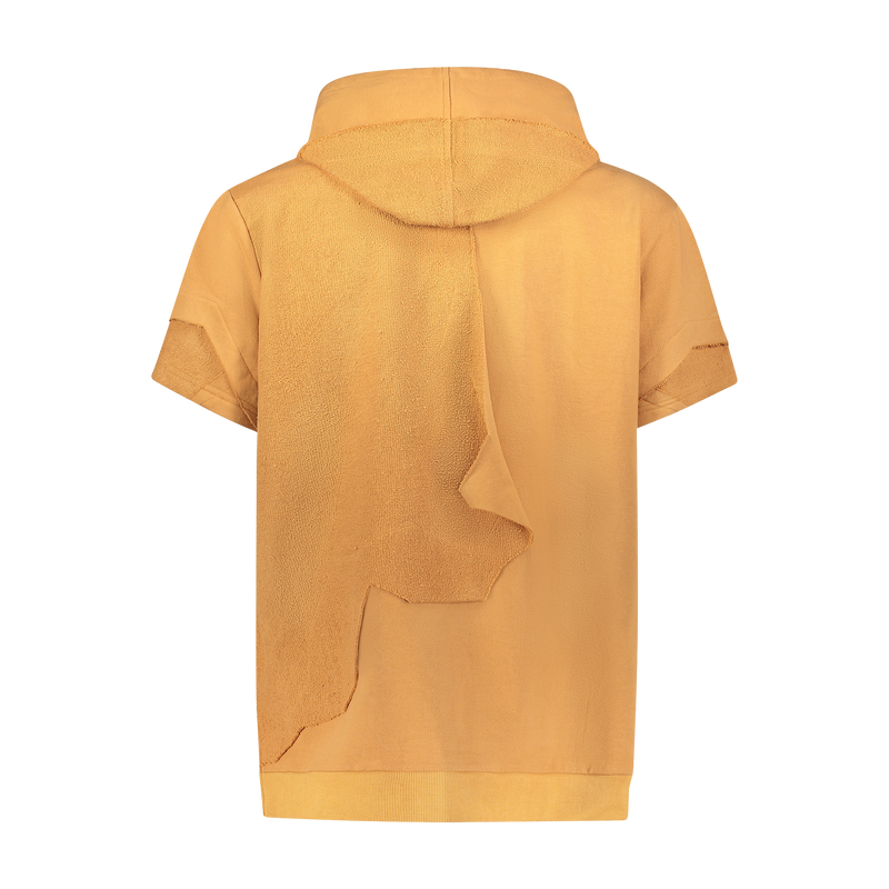 CUT ME UP S/S HOODIE ORANGE - Mostly Heard Rarely Seen