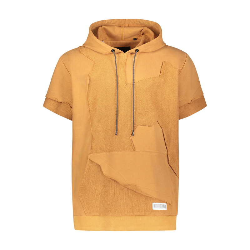 CUT ME UP S/S HOODIE ORANGE - Mostly Heard Rarely Seen