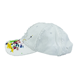 "DISTRESSED PAINTED" DAD HAT - Mostly Heard Rarely Seen
