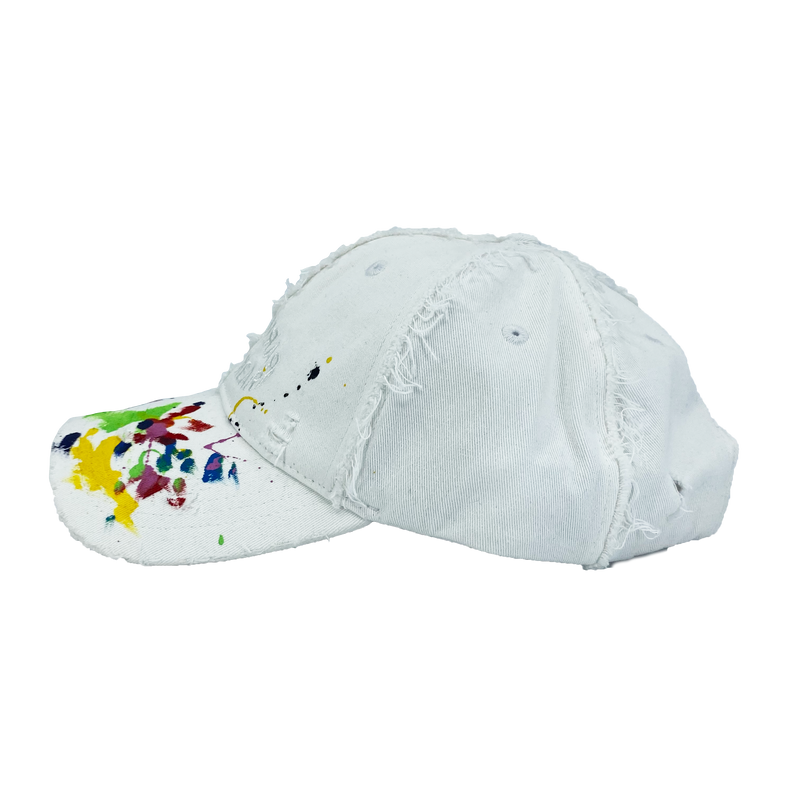 "DISTRESSED PAINTED" DAD HAT - Mostly Heard Rarely Seen