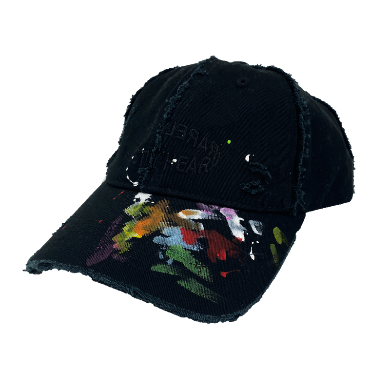 "DISTRESSED PAINTED" DAD HAT - Mostly Heard Rarely Seen