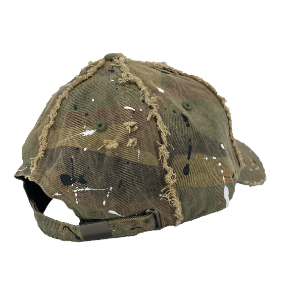 "DISTRESSED PAINTED" DAD HAT