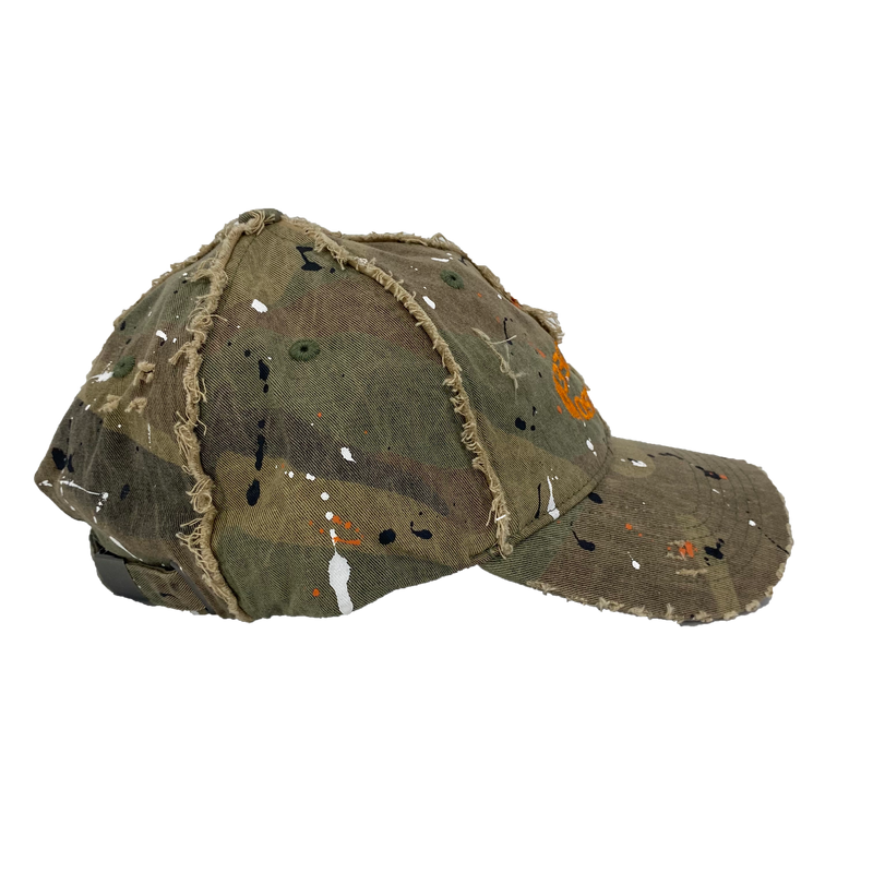 "DISTRESSED PAINTED" DAD HAT