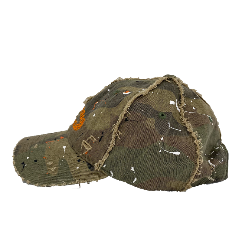 "DISTRESSED PAINTED" DAD HAT