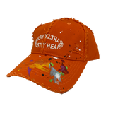 "DISTRESSED PAINTED" DAD HAT - Mostly Heard Rarely Seen