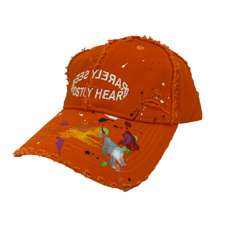 "DISTRESSED PAINTED" DAD HAT - Mostly Heard Rarely Seen