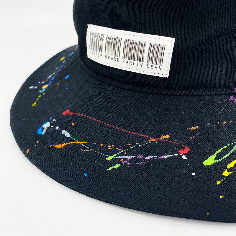 "PAINTED BARCODE" BUCKET HAT - Mostly Heard Rarely Seen