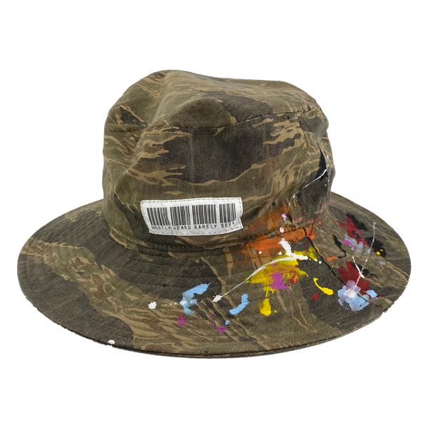 "PAINTED BARCODE" BUCKET HAT - Mostly Heard Rarely Seen