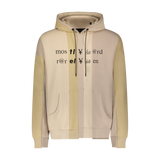 "SPLICED TEXT" HOODIE - Mostly Heard Rarely Seen
