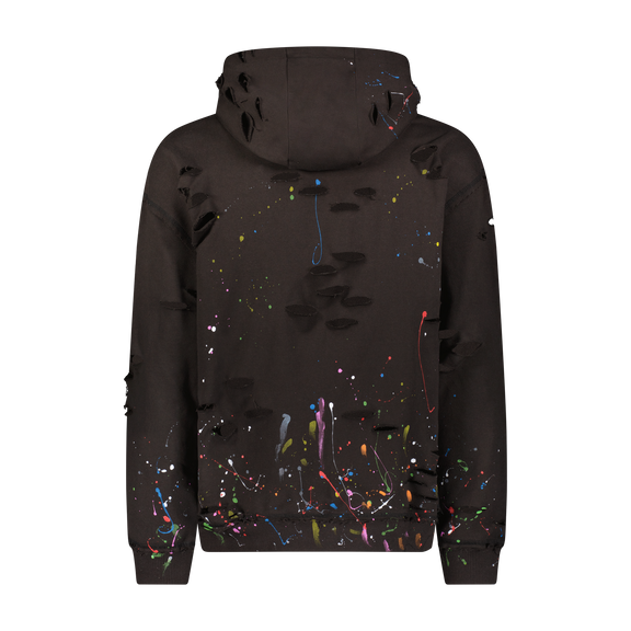 "DISTRESSED PAINTED" HOODIE - Mostly Heard Rarely Seen